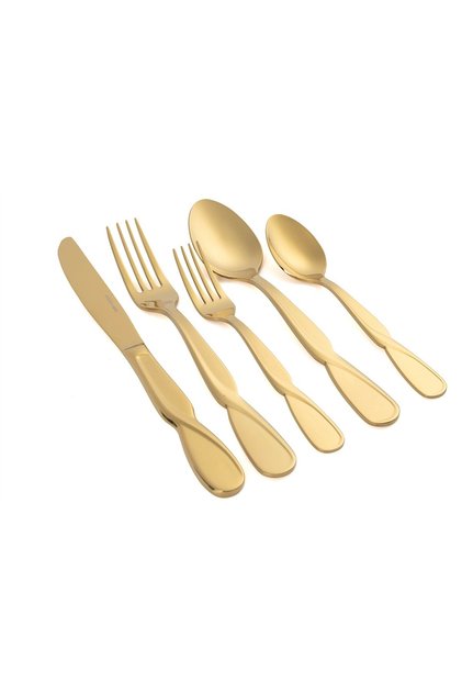 Twist 30-Piece 6-Person Fork, Spoon, and Knife Set