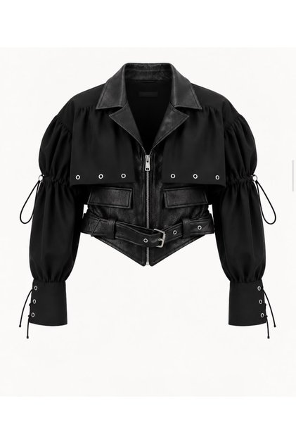 Leather Design Vest Jacket
