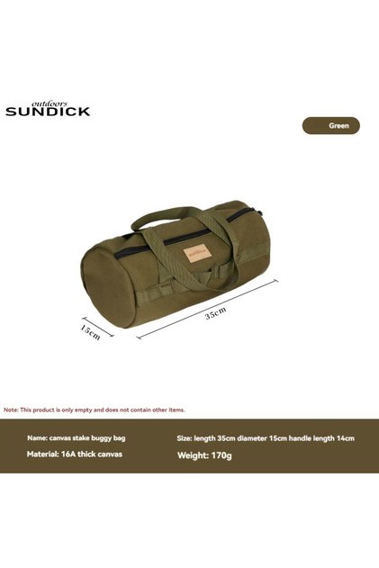 Green color Outdoor Picnic Carrying Case Camping Bag Cutlery Pouch Larg Capacity Tableware Handbag P