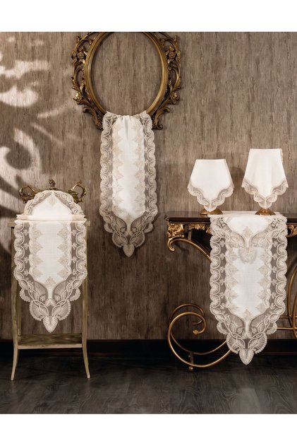 French Lace Living Room Set 5 Pieces
