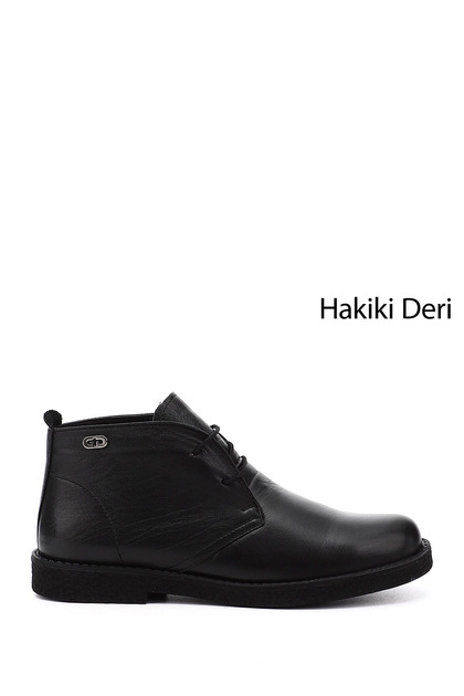 Women's Black Oxford Mold Rubber Sole Genuine Leather Boots