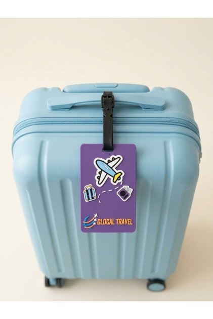 Luggage Tag—Colorful Silicone Luggage Tag with Nameplate—Baggage Tag