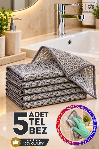 5 Multi-Purpose Heavy-Duty Cleaning Cloths