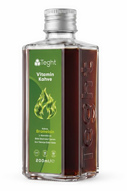 200 ml Liquid Food Supplement Containing Vitamin Coffee Bromelain L-Carnitine Green Tea Coenzyme Q10