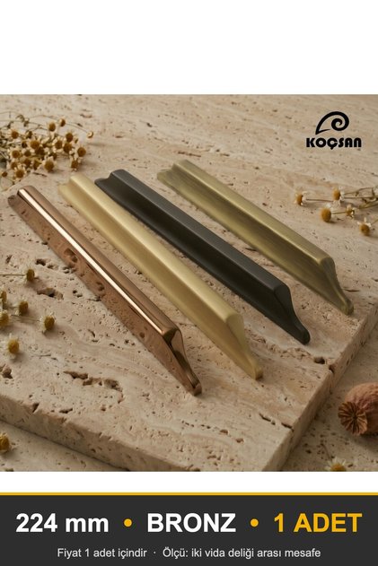 Willow Bronze 224 mm Handle Luxury Country Kitchen Furniture Cabinet Drawer Handle