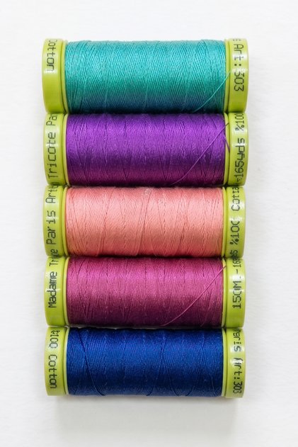 Koton Sewing Thread 5 Different Colors 5X150 Meters Set 3
