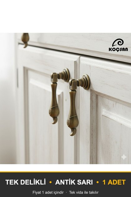 Drop pendulum handle luxury country kitchen furniture cabinet drawer handle antique yellow knob