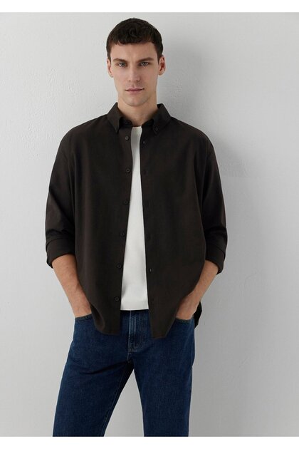 Men's Coffee Long Sleeve Shirt Espresso Shirt