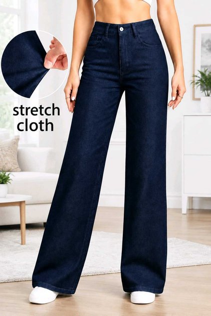Four Seasons Women's Jeans - High Waist, Stretchable, Lycra Soft Fabric, Durable Stitched Denim Pants