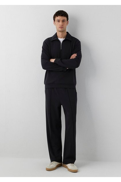 Soft-Premium (Tencel™) Modal Karışımlı Siyah Eşofman Altı 0024586-900