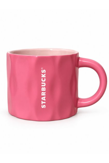 Raspberry Color Porcelain Mug 355ml