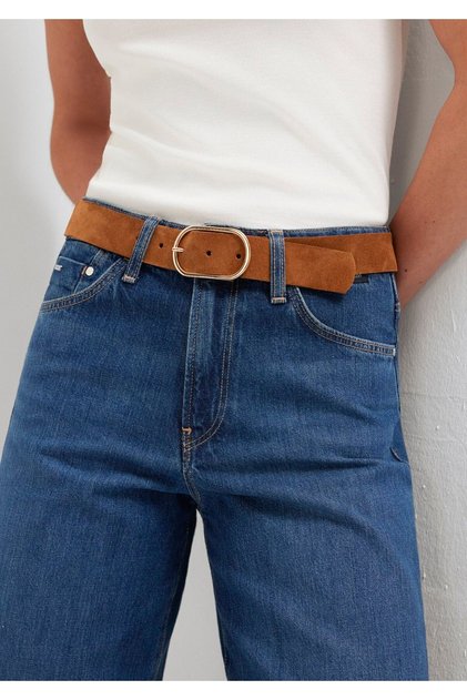 Brown Suede Leather Belt 1913840-71418
