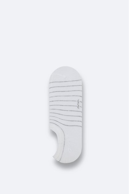 Men's White Bamboo Blend Sneaker Socks B008514