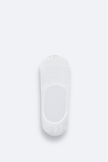 Men's White Bamboo Ballerina Socks A51Y8501