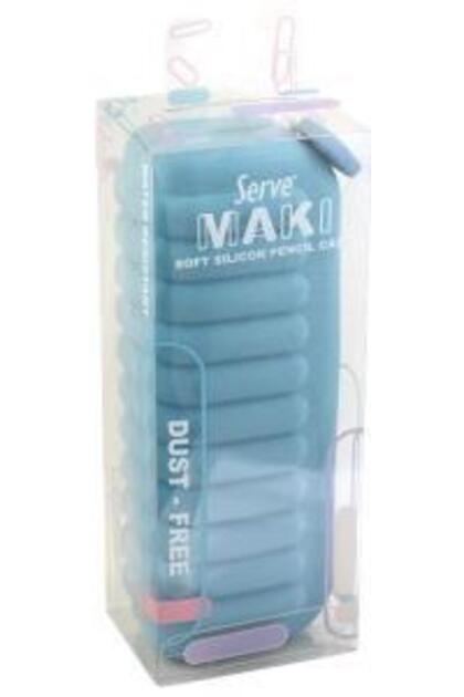 Maki Kalem Çantası A.Mavi Düz Desen