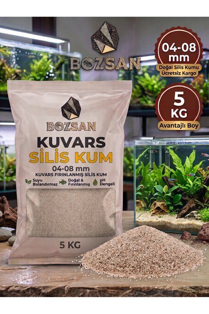 5 Kg 04-08 mm Silis Krem Renk Kumsal Kumu, Bitki Marimo Teraryum Kumu, Akvaryum Kumu, Deniz Plaj Kumu, Oyun Alan Kumu 5 Kg