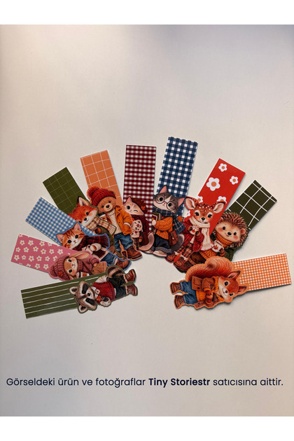 Bookmarks - Fall & Winter Cute Animals Theme, Specially Cut, Pack of 10 - tinystoriestr