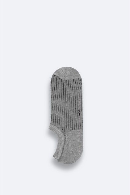 Erkek Gri Bambu Sneaker Çorap A51Y8504