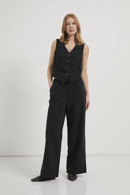 Gabardine Vest and Pants Set