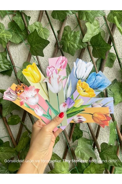 Bookmark - Flower-Themed Special Cut-4 -tinystoriestr