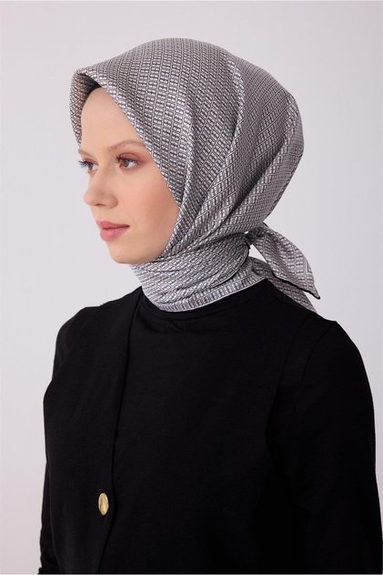 Silk Scarf - 4321-53 Black Twill