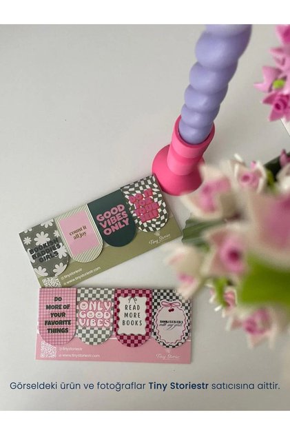 COLORFUL THEMED BOOKMARKS - 8 PIECES - tinystoriestr
