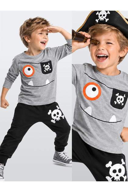 Happy Pirate Boys Comfortable T-Shirt Pants Set