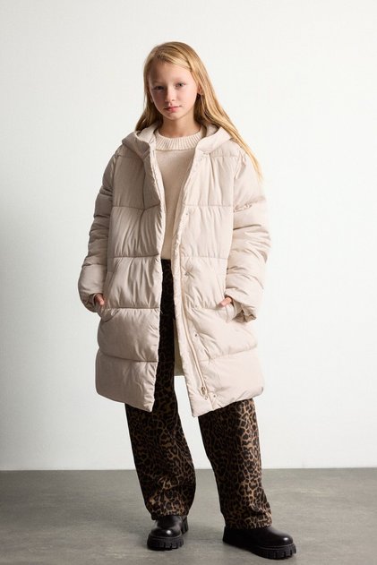 Quilted Inflatable Hooded Parka for Girls (26 Wn)