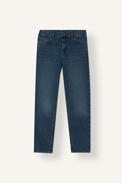 Straight Fit Classic Straight Cut Jean Trousers for Boys F0455A825Au
