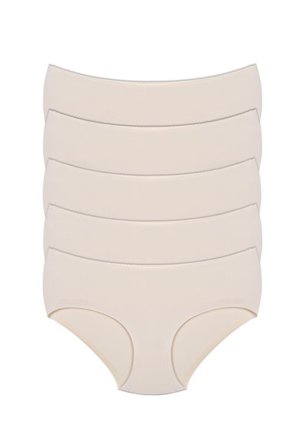 5 Pieces of Laser Cut Seamless Invisible Panties that do not leave marks, with cotton crotch