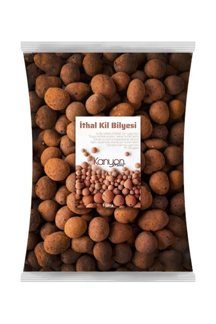 İthal Kil Bilyesi - 10 Litre - Topraksız Tarım Hidroponik Toprak Kil Bilyesi Hidroton Hidrokültür