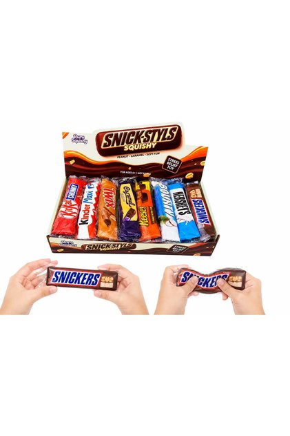 Snick-Styls Squishy Chocolate Scented Stress Relief Toy - Assorted Candy Bar Designs