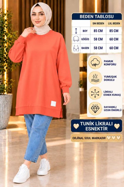 Tunic, Modest Tunic, Two-Ply Jersey, Solid Color