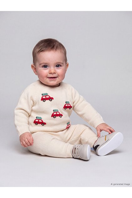 Embroidered Baby Boy Knitwear Set for Style Enthusiasts from Uzg Store