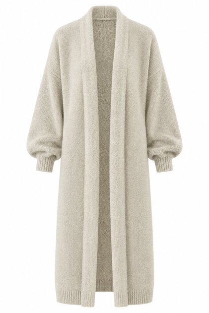 Long-Sleeved Knitted Cardigan - 2y251015