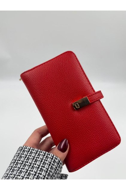 Women's Faux Leather Wallet with Phone Compartment