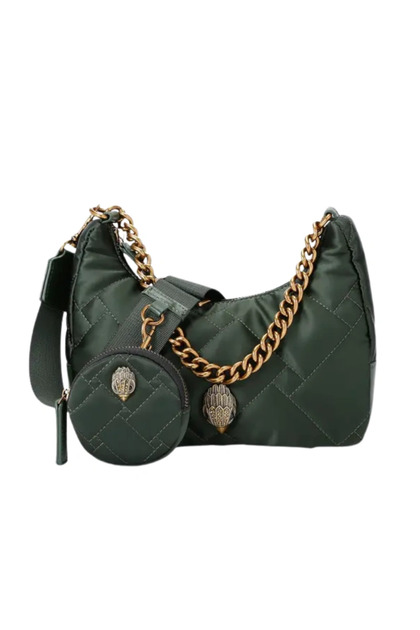 KURT GEIGERLONDON RECYCLED MULTI CROSS BODY - Dark green