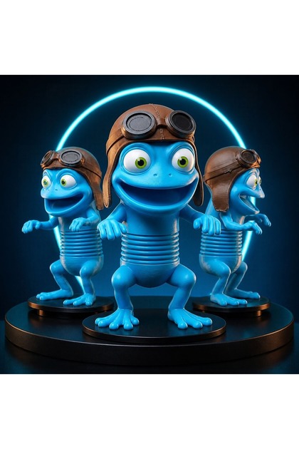 3D Crazy Frog – Animated Frog Car and Motorcycle Accessory.