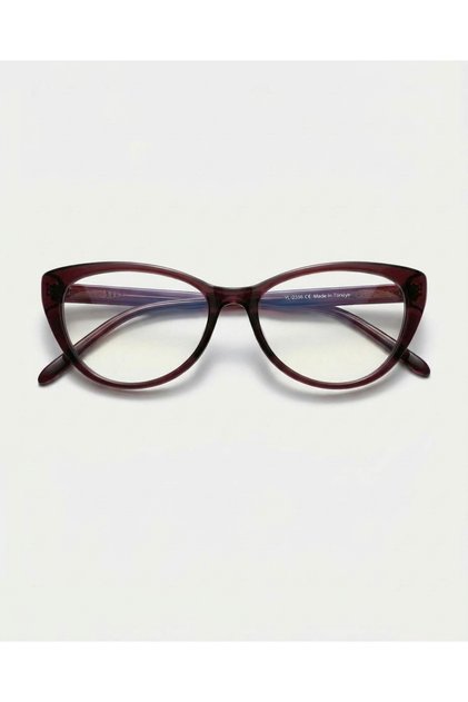 Selen - Brown, Blue, Light-Protected, Cat-Eye Shape, Women's