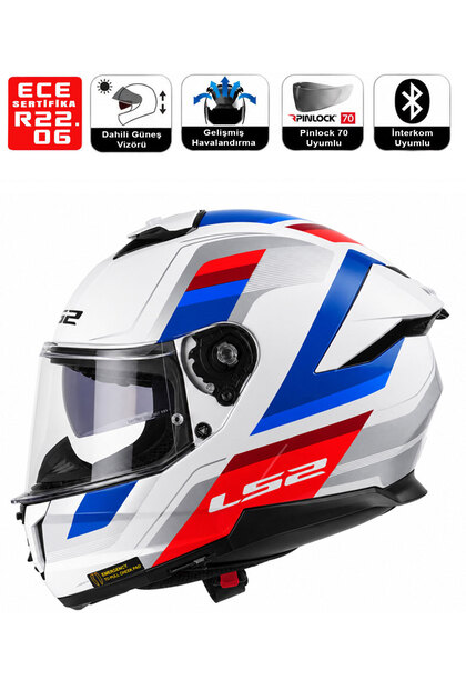 LS2FF808 Stream II 808-11 Motor Kaskı Çok Renkli
