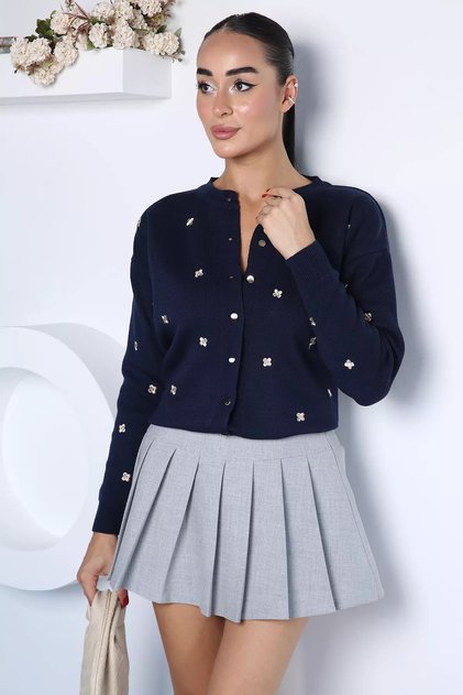 Embroidered Knitwear Cardigan