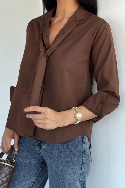 Scarf Detailed Shirt