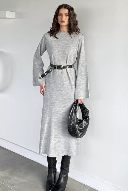 Crew Neck Knit Dress