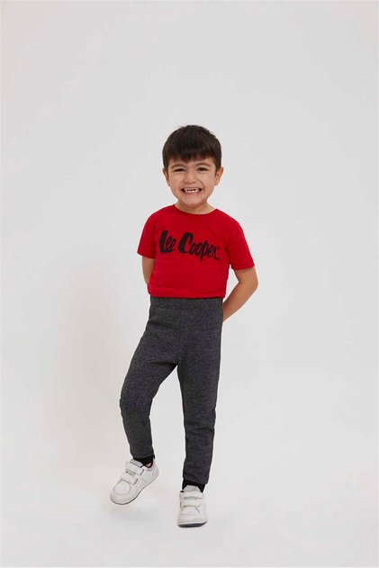 Echo boys' tracksuit bottoms, anthracite.