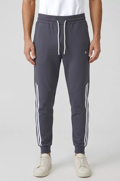 Men's Ribbed Striped Sweatpants