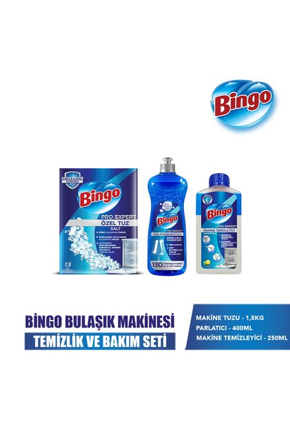 Dishwasher Cleaning Set (Machine Cleaner 250 ml + Salt 1.5 kg + Rinse Aid 400 ml)