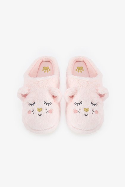 Light Pink Sleepy Bear Slippers