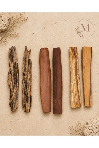Doğal Ağaç Tütsü Seti ( Palo Santo- Sandal-öd )