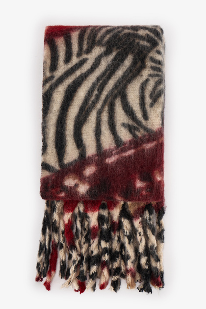 Erica Zebra Patterned Scarf