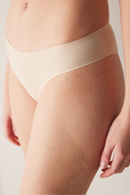 Traceless Light Skin Color Laser Cut Slip Panties